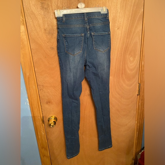 Fashion Nova Distressed Blue Jeans - Picture 11 of 12